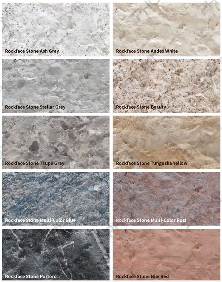 Rockface Stone Flexible Wall Cladding Outdoors